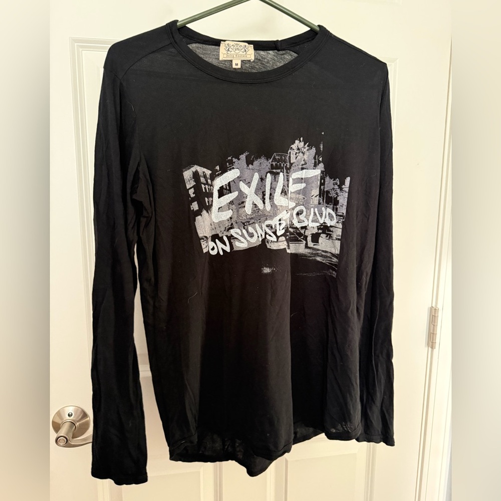 Juicy Couture Black Long Sleeve Tee